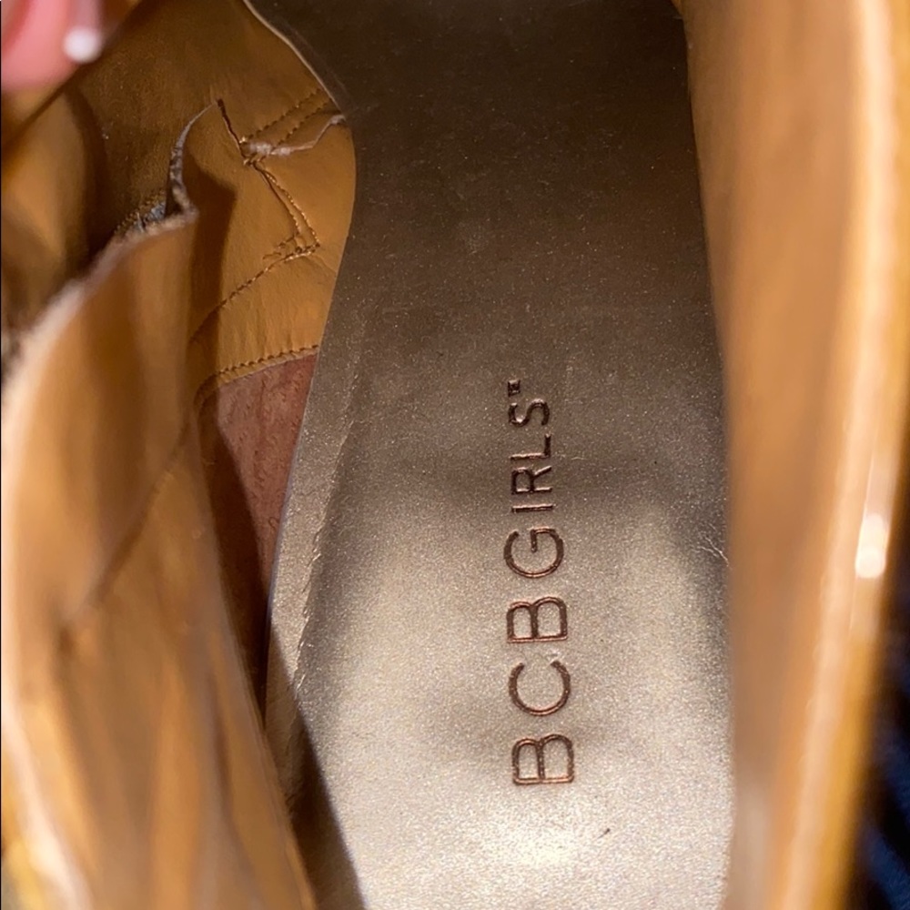 BCBGirls Tan Heeled Boots - Picture 6 of 7